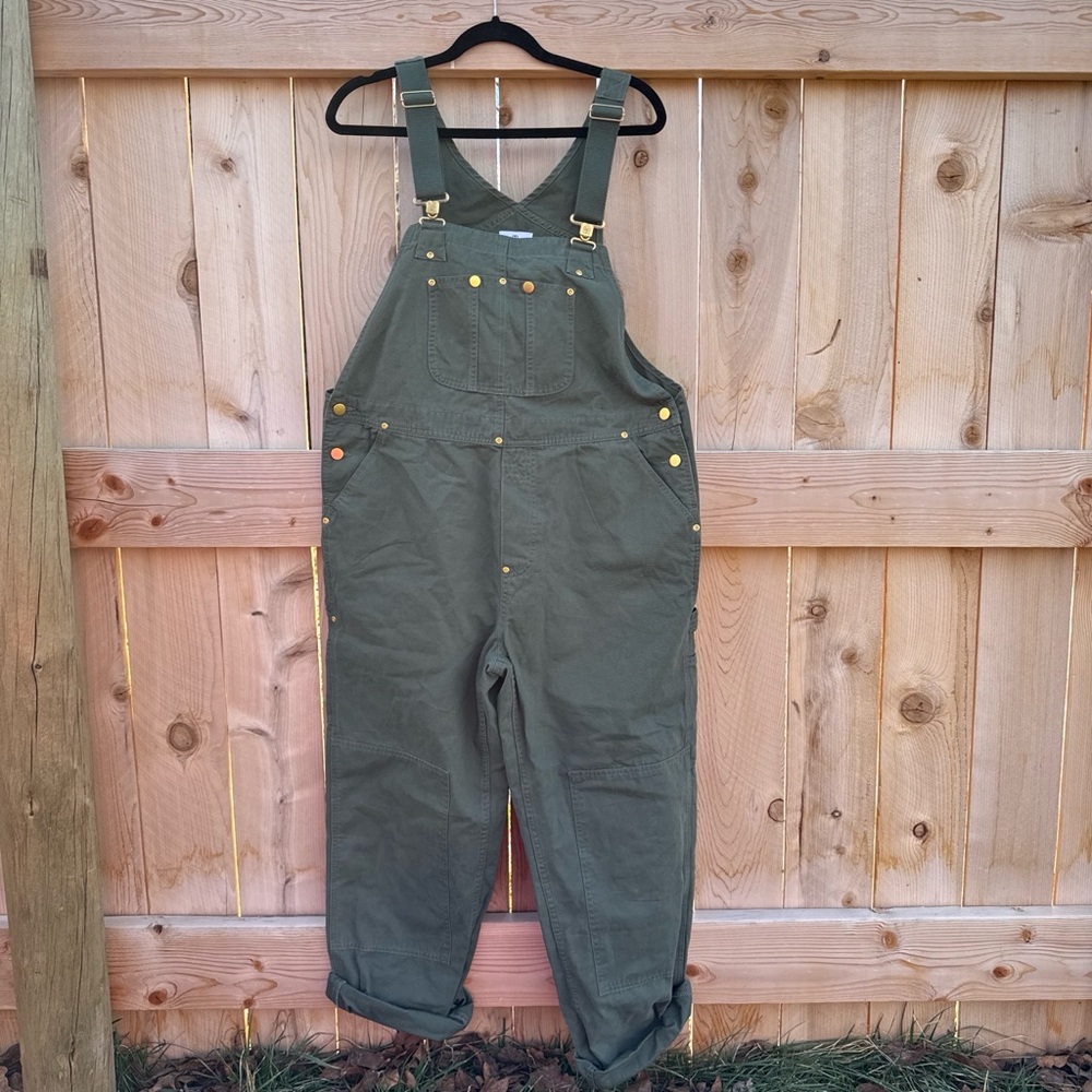 Olive Green Women's Overalls